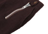 ISSEY MIYAKE JAPAN. zucca. Bordeaux Wool Zipper Design Skirt