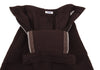 ISSEY MIYAKE JAPAN. zucca. Bordeaux Wool Zipper Design Skirt