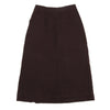 ISSEY MIYAKE JAPAN. zucca. Bordeaux Wool Zipper Design Skirt