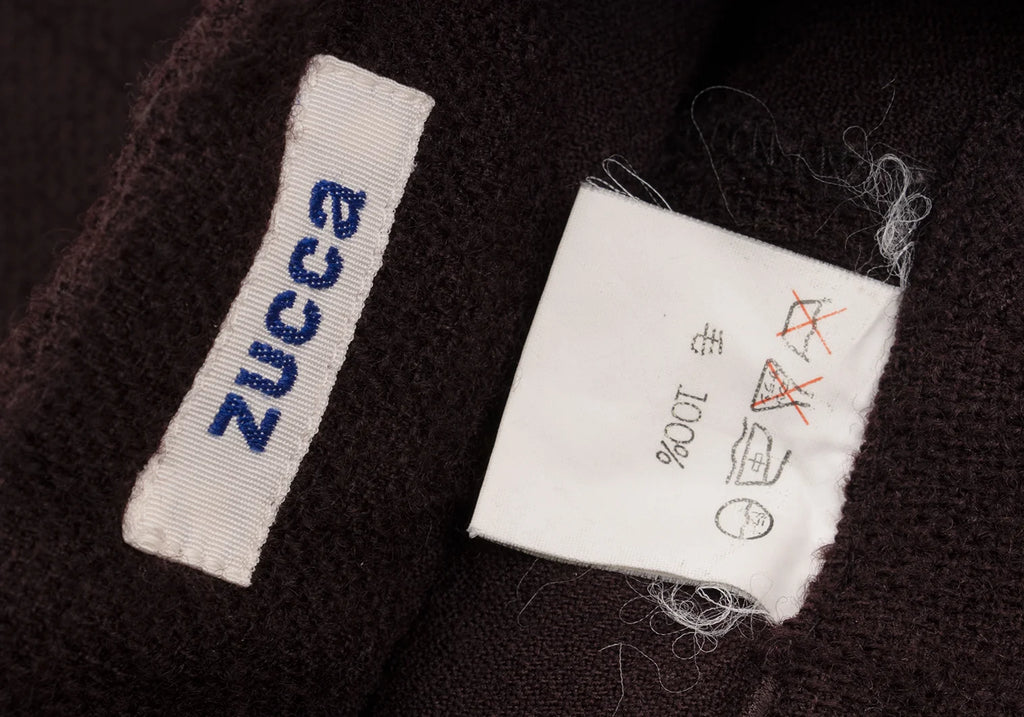ISSEY MIYAKE JAPAN. zucca. Bordeaux Wool Zipper Design Skirt