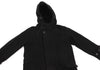 ISSEY MIYAKE JAPAN. zucca Black Wool Melton Hooded Coat