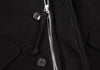ISSEY MIYAKE JAPAN. zucca Black Wool Melton Hooded Coat