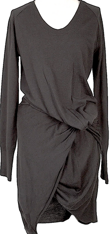 45RPM JAPAN.  Indigo Dyed Ribbon Neck Shirt/Blouse