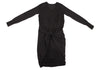 SENSOUNICO JNBY JAPAN. Charcoal Color Wool Twist Design Knit Dress
