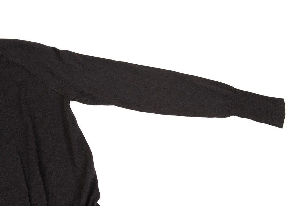 SENSOUNICO JNBY JAPAN. Charcoal Color Wool Twist Design Knit Dress