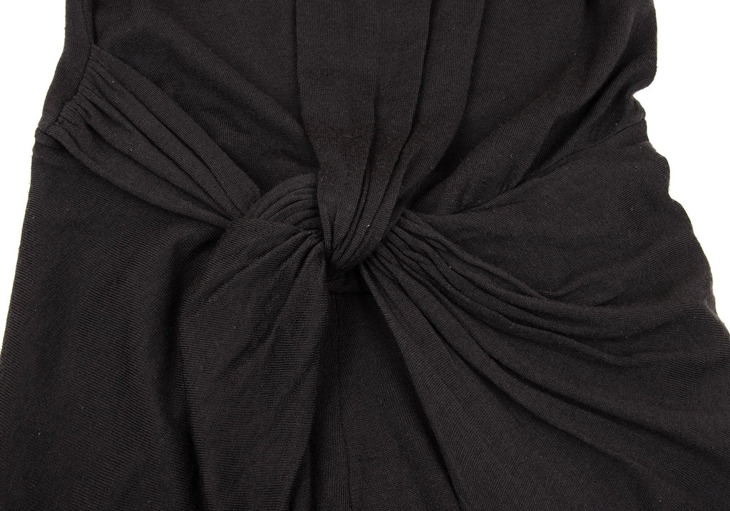 SENSOUNICO JNBY JAPAN. Charcoal Color Wool Twist Design Knit Dress