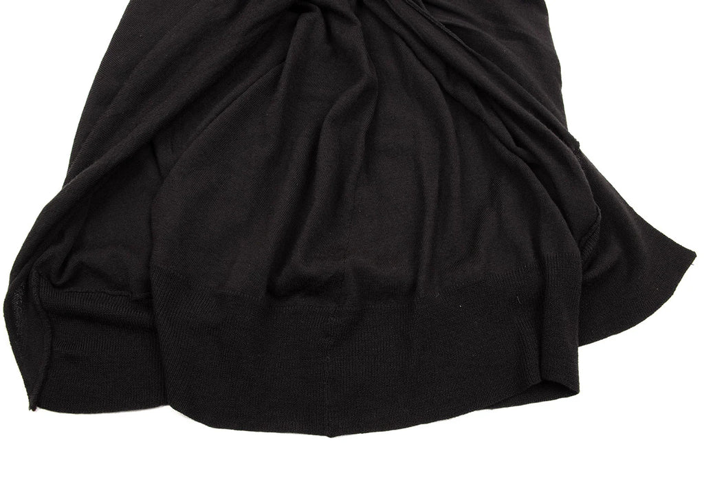 SENSOUNICO JNBY JAPAN. Charcoal Color Wool Twist Design Knit Dress