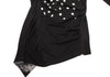 SENSOUNICO  JNBY JAPAN. Dot Printed Black Gather Design Knit Dress