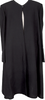 KRIZIA PARIS. Navy Wool No Collar 1B Long Jacket