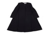 KRIZIA PARIS. Navy Wool No Collar 1B Long Jacket