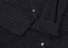 Mademoiselle NON NON  JAPAN. Navy Rayon Blend Lace Switching Semi Sheer Cardigan Top