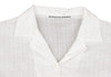 Mademoiselle NON NON JAPAN. White Cotton Waist Cord See-through Shirt