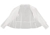 Mademoiselle NON NON JAPAN. White Cotton Waist Cord See-through Shirt