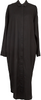 A/T ATSURO TAYAMA JAPAN. Black Side Button Design Long Shirt Dress