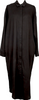 A/T ATSURO TAYAMA JAPAN. Black Side Button Design Long Shirt Dress
