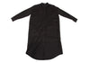 A/T ATSURO TAYAMA JAPAN. Black Side Button Design Long Shirt Dress
