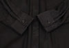 A/T ATSURO TAYAMA JAPAN. Black Side Button Design Long Shirt Dress