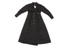 fou fou JAPAN. NEW W/TAG. Black Cotton Gun Flap Design Dress