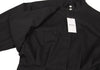 fou fou JAPAN. NEW W/TAG. Black Cotton Gun Flap Design Dress