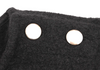 agnes b. PARIS. Black Angora Blend Shoulder Button Knit Dress
