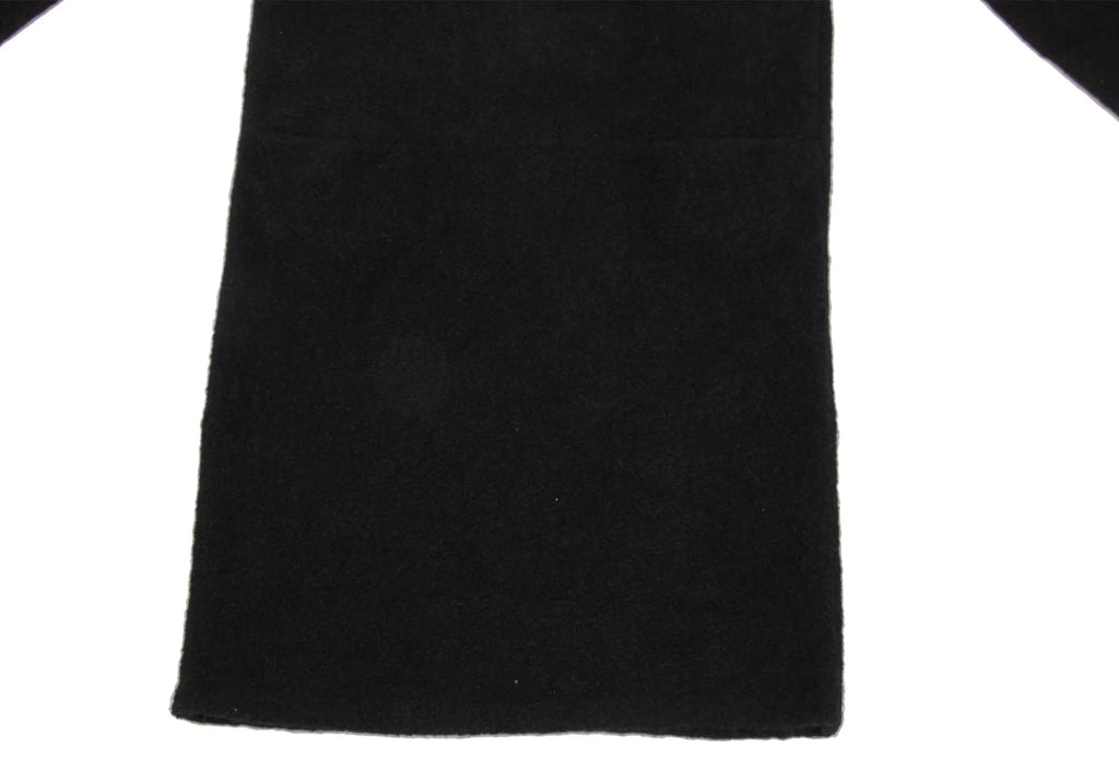agnes b. PARIS. Black Angora Blend Shoulder Button Knit Dress