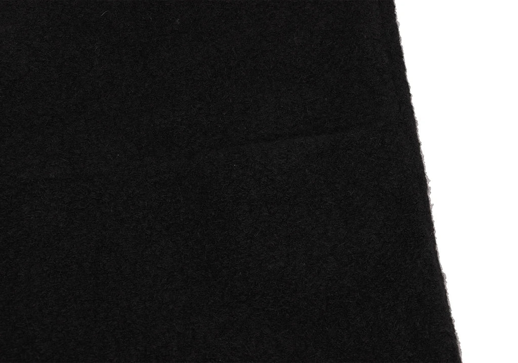 agnes b. PARIS. Black Angora Blend Shoulder Button Knit Dress
