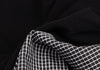 NARACAMICIE JAPAN. Black/Grey Checked Frill Switching Sleeveless Blouse
