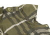 BURBERRY LONDON. Khaki Silk Blend Box Pleats Check Shirt Dress
