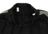 COMME des GARCONS JAPAN. robe de chambre. Black, White Side Line Pleated Jersey Skirt