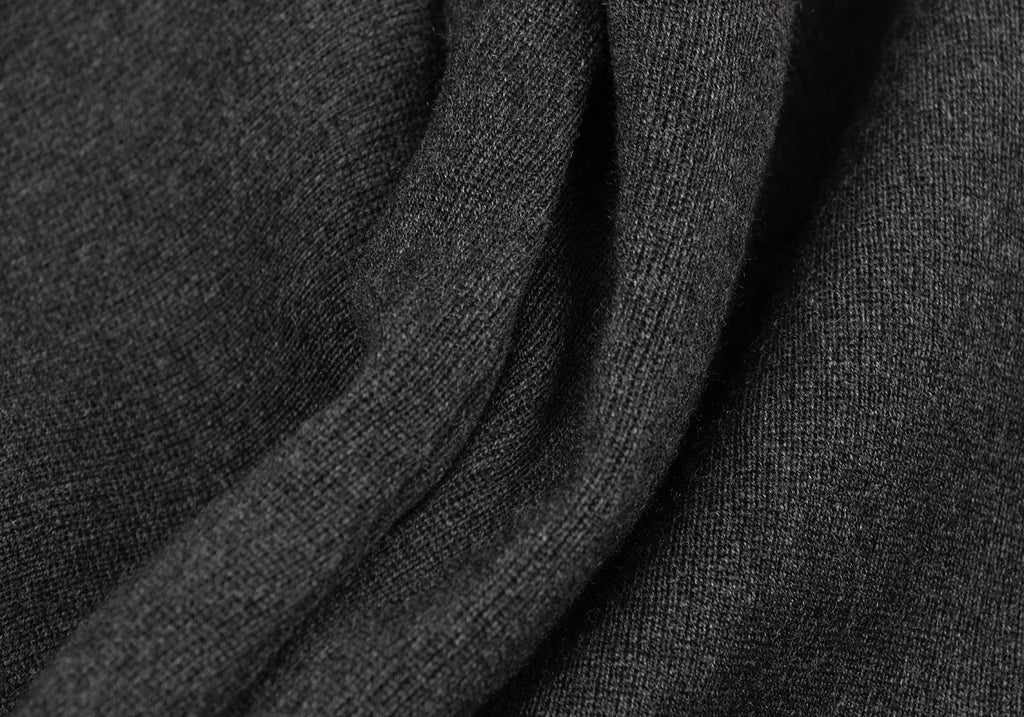 ALFASPIN EWS JAPAN. Charcoal Wool Straight Pants