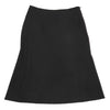 ANTEPRIMA ITALY. Black Rayon/Wool Back Pleats Switching A-line Skirt