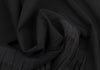 ANTEPRIMA ITALY. Black Rayon/Wool Back Pleats Switching A-line Skirt