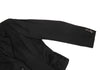 HOMMA JAPAN. Black Gather Hem Design Wool Gaba Jacket