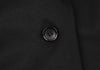 HOMMA JAPAN. Black Gather Hem Design Wool Gaba Jacket