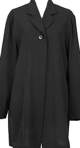ISSEY MIYAKE JAPAN. zucca Navy Wool Nylon Short Pea Coat