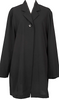 HOMMA JAPAN. Black Wool Toro 1B Long Jacket
