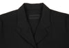 HOMMA JAPAN. Black Wool Toro 1B Long Jacket