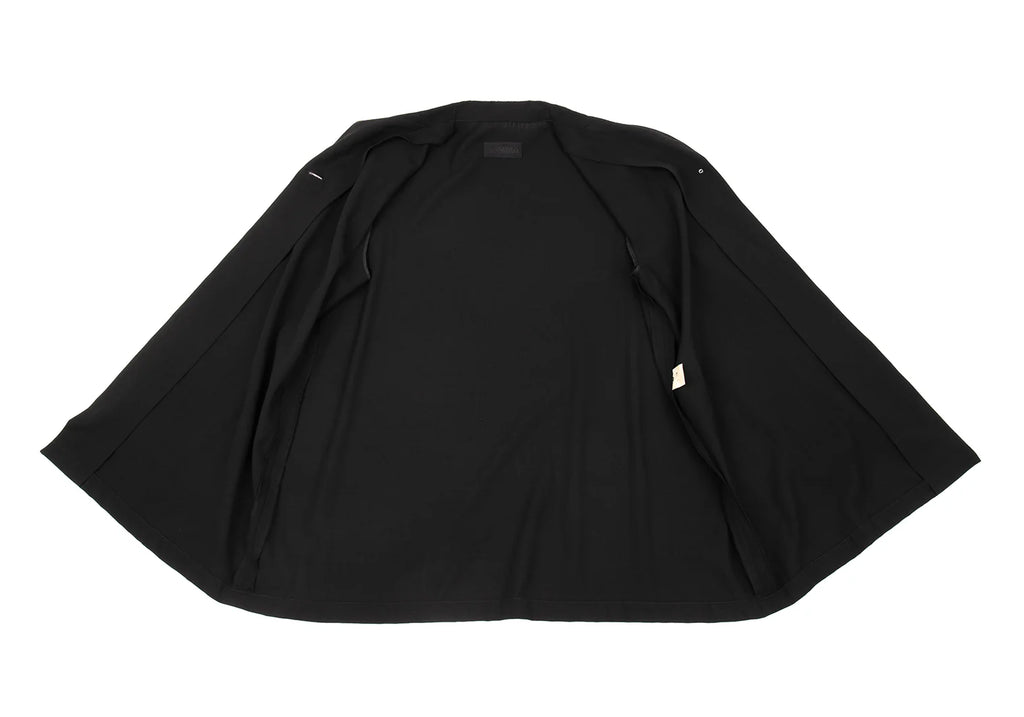 HOMMA JAPAN. Black Wool Toro 1B Long Jacket