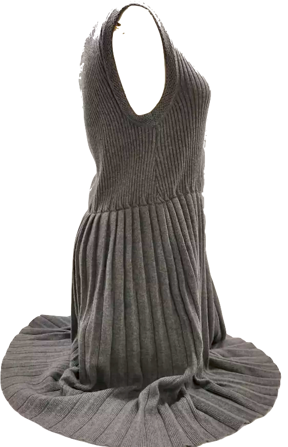 Chanel Paris. Vintage 2007A Chanel Collection Grey Wool Accent Dress SZ38