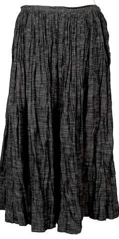 DOLCE&GABBANA ITALY. Vintage Black Cotton, Cupro Spandex Blend Skirt