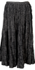 45rpm Japan. 45R. Navy Wrinkled Cotton Flared Skirt