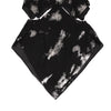 YOHJI YAMAMOTO. LIMI feu JAPAN.  Foil Printed Black Semi-Sheer Poly Dress