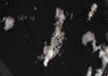 YOHJI YAMAMOTO. LIMI feu JAPAN.  Foil Printed Black Semi-Sheer Poly Dress