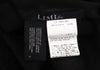 YOHJI YAMAMOTO. LIMI feu JAPAN.  Foil Printed Black Semi-Sheer Poly Dress