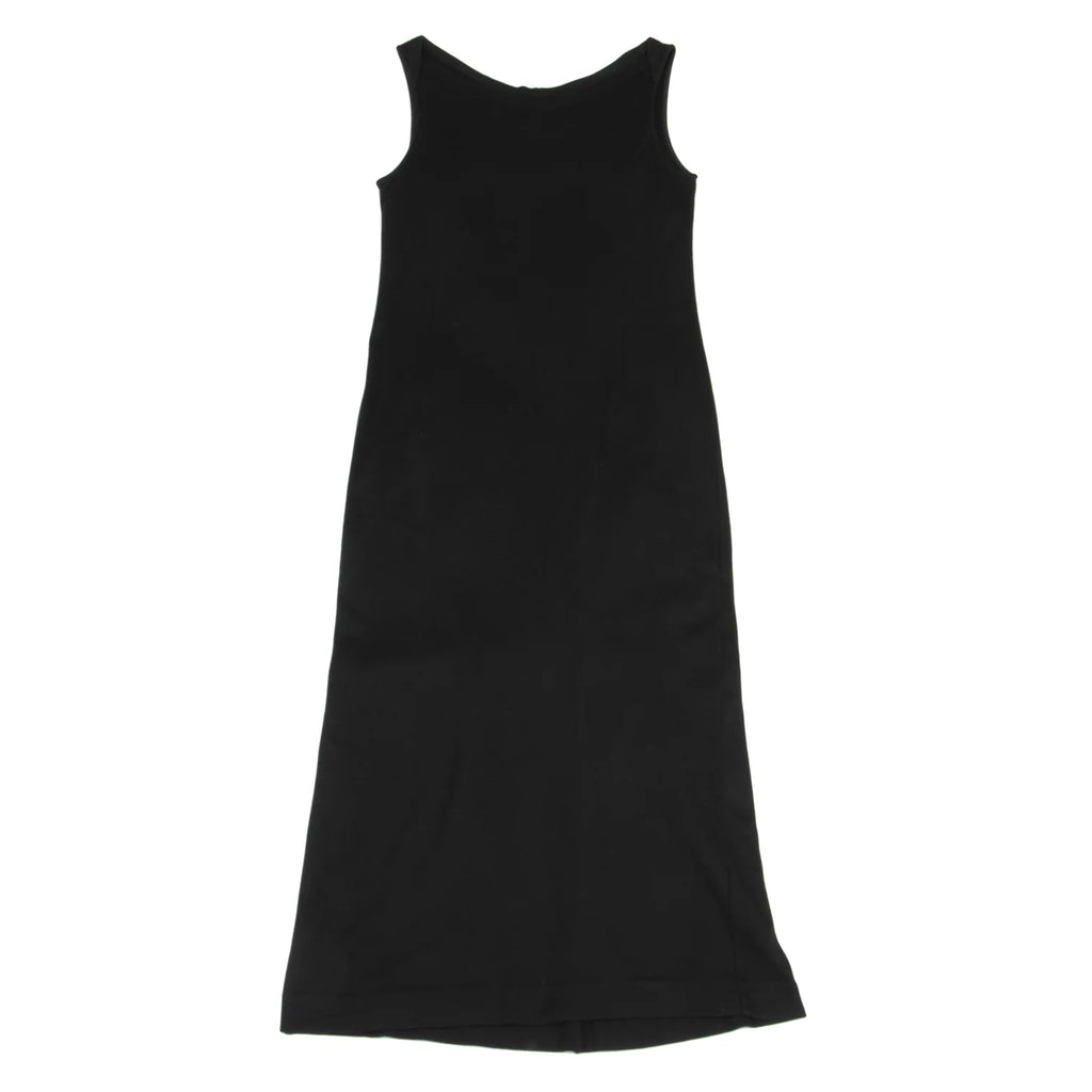 YOSHIE INABA L'EQUIPE JAPAN. Black Cotton Sleeveless Dress
