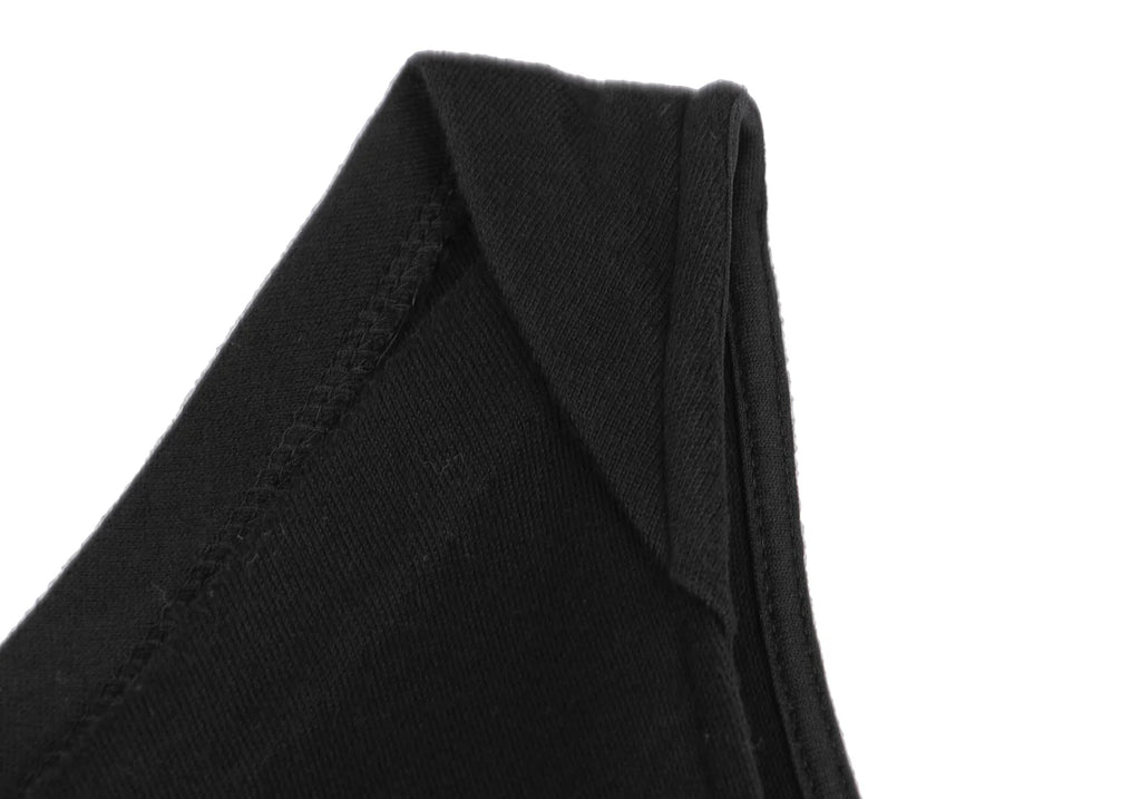 YOSHIE INABA L'EQUIPE JAPAN. Black Cotton Sleeveless Dress