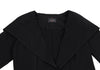 HIROKO KOSHINO TRUNK JAPAN. Black Outseam Nylon Blend Stretch Jacket