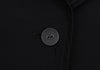 HIROKO KOSHINO TRUNK JAPAN. Black Outseam Nylon Blend Stretch Jacket