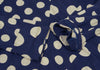 YOHJI YAMAMOTO JAPAN. Y's Blue, Beige Dot Print Asymmetry Tunic Top