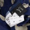YOHJI YAMAMOTO JAPAN. Y's Blue, Beige Dot Print Asymmetry Tunic Top
